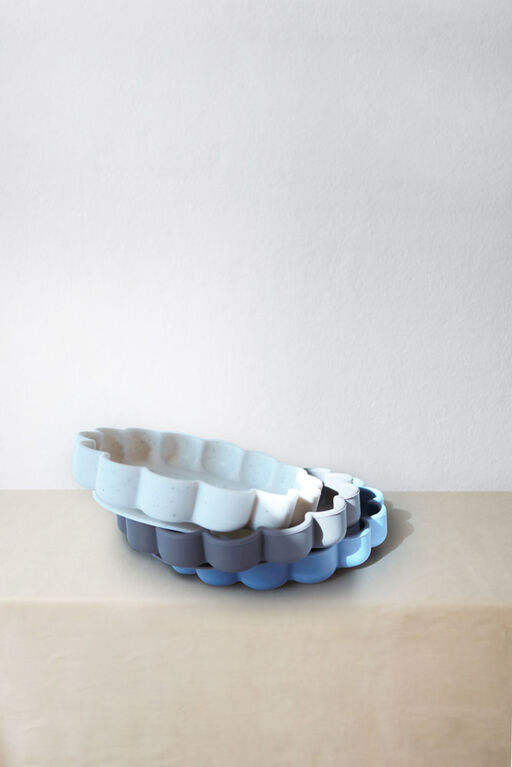 SiliLion - Mess-free silicone plate - Mineral Blue