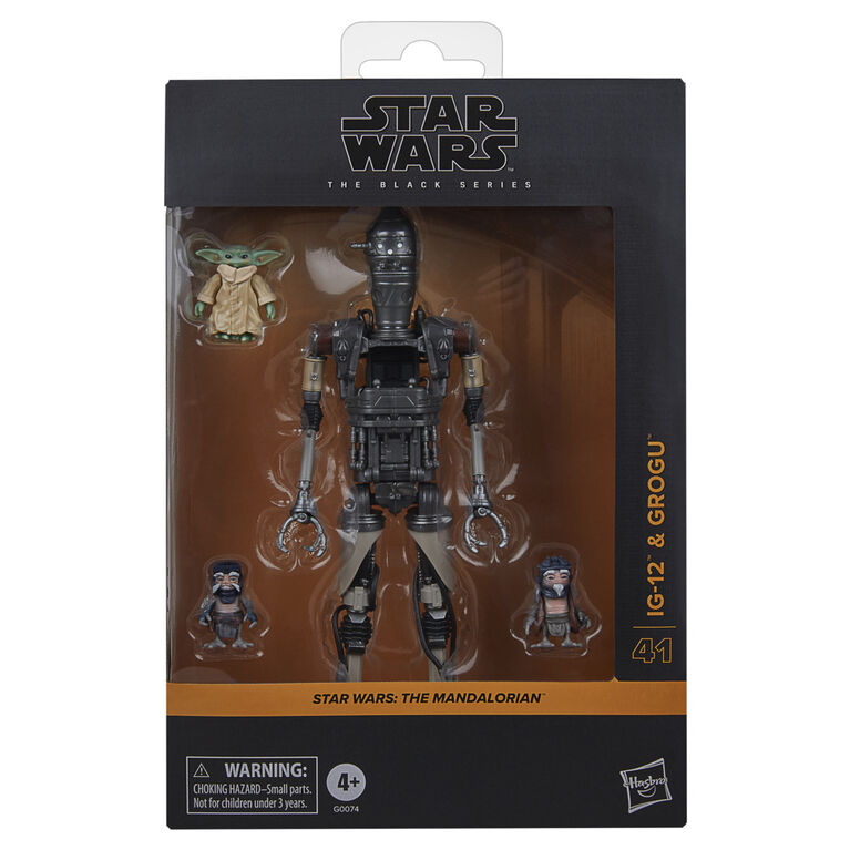 Star Wars The Black Series IG-12 & Grogu, Star Wars: The Mandalorian Deluxe Collectible 6 Inch Action Figure 2-Pack
