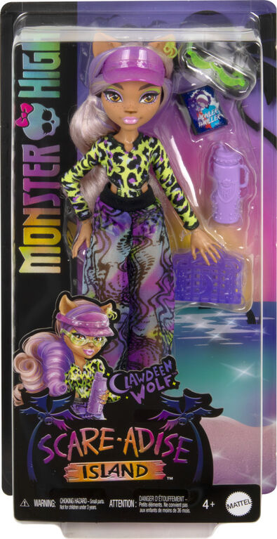 Monster High Scare-adise Island Clawdeen Wolf Fashion Doll