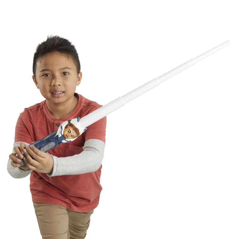 Star Wars Lightsaber Squad Ahsoka Tano Extendable White Lightsaber Role Play