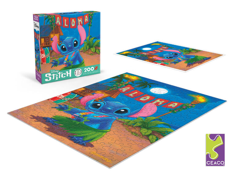 Puzzle 200PC Disney Friends Hula Stitch