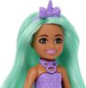 Unicorn-inspired Chelsea Barbie Doll with Green Hair, Unicorn Toys