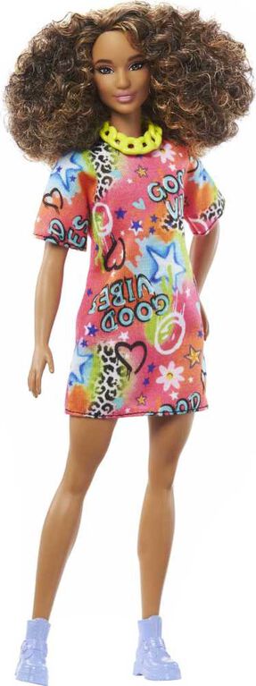Barbie- Fashionistas - Poupée avec robe graffitis