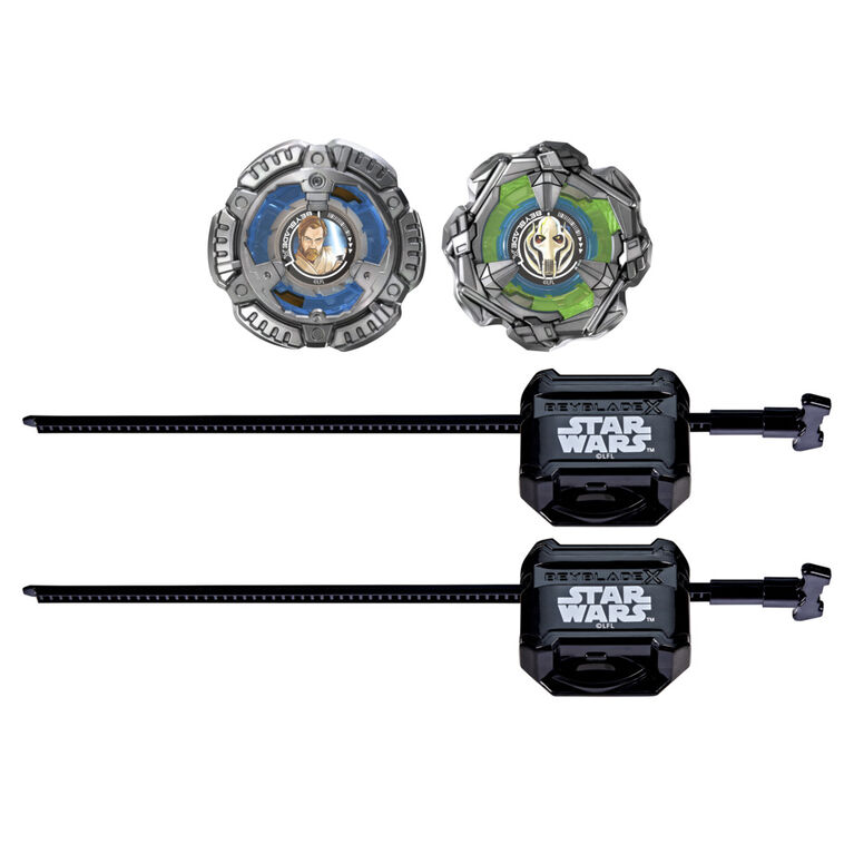 Beyblade X and Star Wars Collab, Obi-Wan Kenobi 4-60P vs. General Grievous 3-80HN - R Exclusive