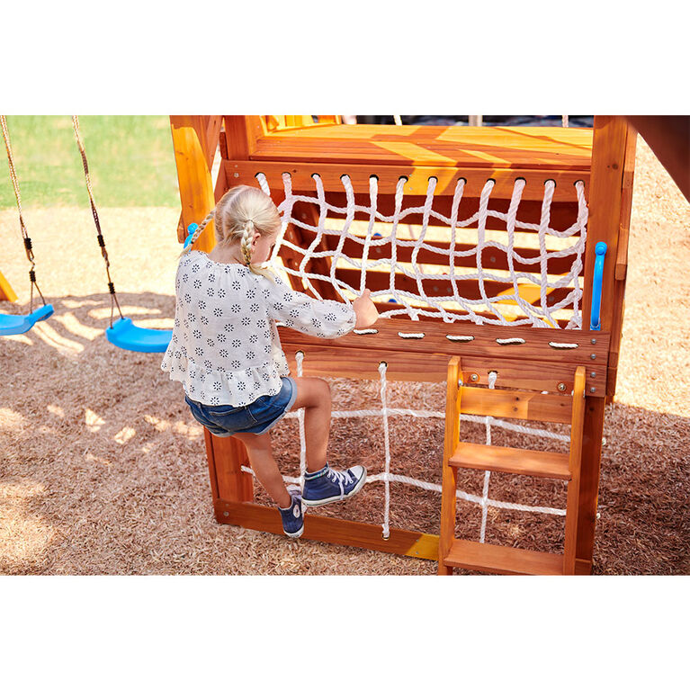 Portique de jardin Panther Peak Real Wood Adventures Little Tikes pour les enfants