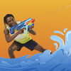 Nerf Super Soaker, blaster à eau Power Drench XL
