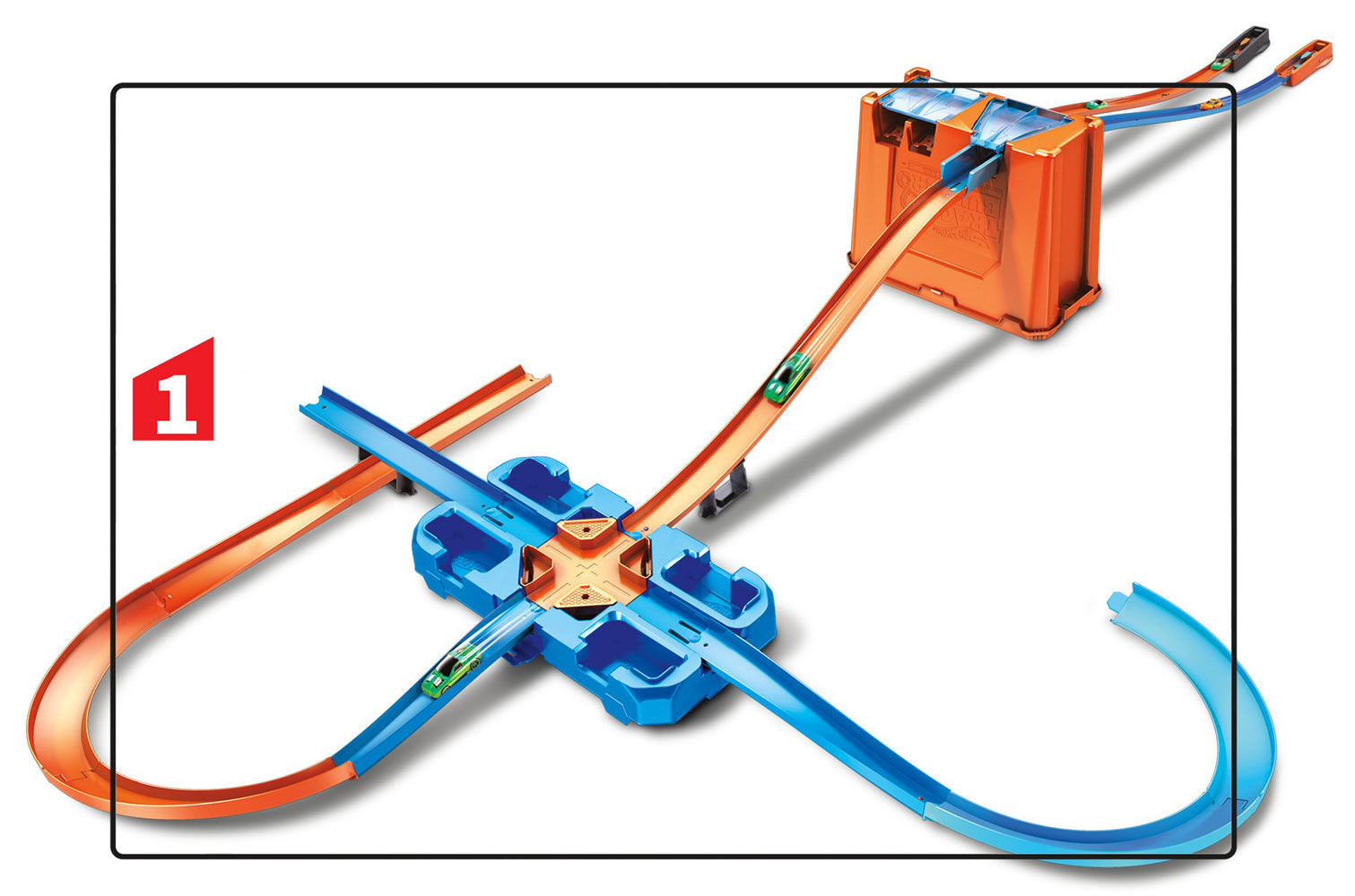 hot wheel track builder stunt box