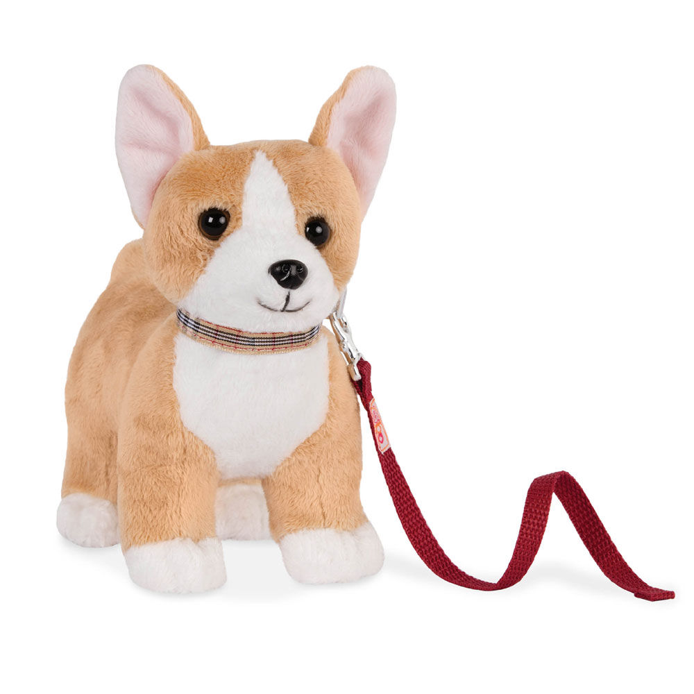 Our Generation 6 Inch Poseable Corgi Puppy Doll Pet Beige 