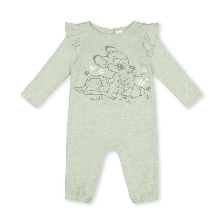 Bambi Coverall Green 3/6M