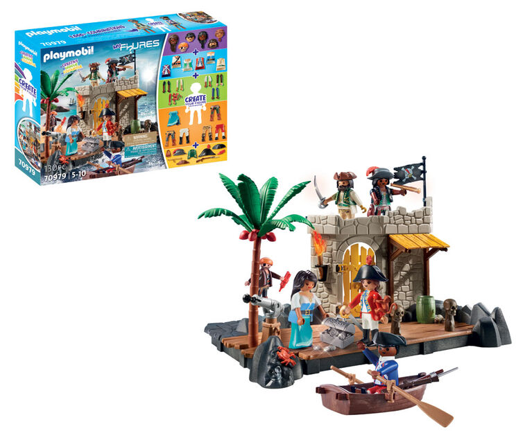 Playmobil - My Figures: Ilôt des pirates