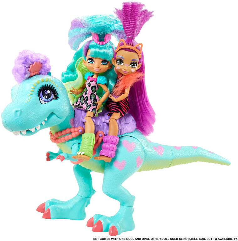 Cave Club Rockelle & Tyrasaurus Doll & Figure