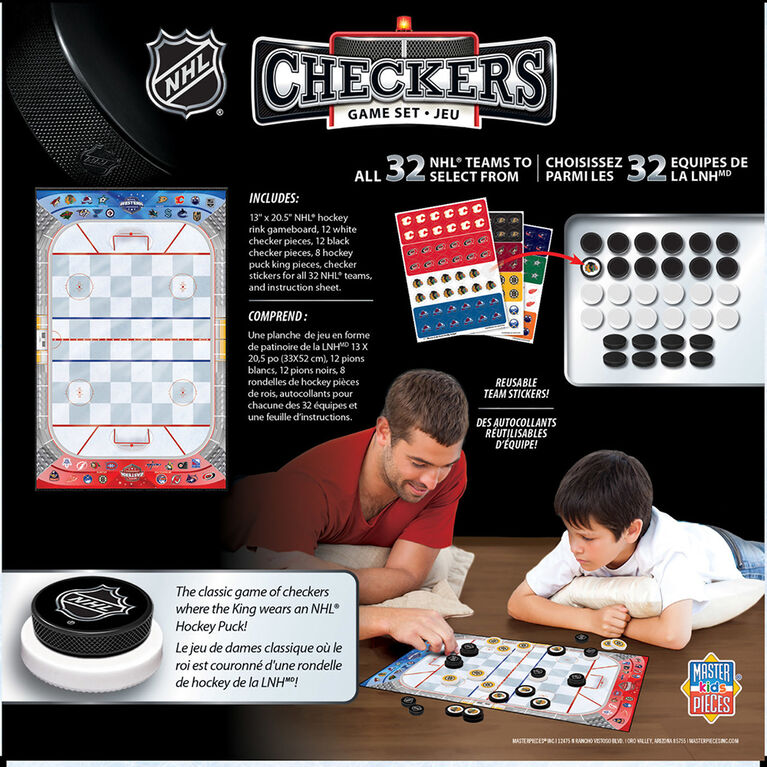 Masterpieces Puzzle Company NHL League jeu de dames