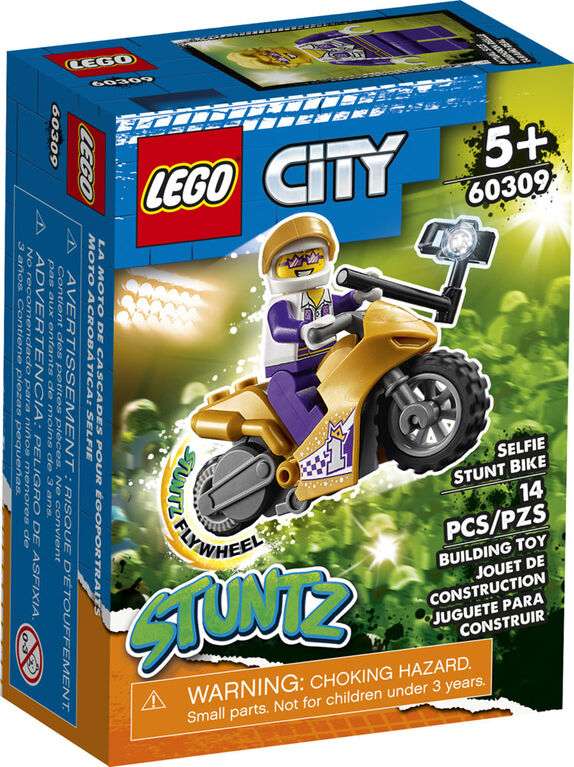 LEGO City Stuntz La moto de cascades pour égoportraits 60309 (14 pièces)