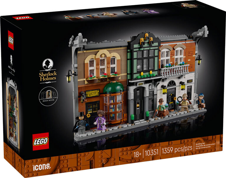 LEGO Icons Sherlock Holmes: Book Nook Kit - Building Set for Adults 18+ - DIY Collectible - 10351