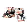 Baby Mode Signature Casquette Sherpa Hunters avec ensemble de bottines assorties : Plaid beige