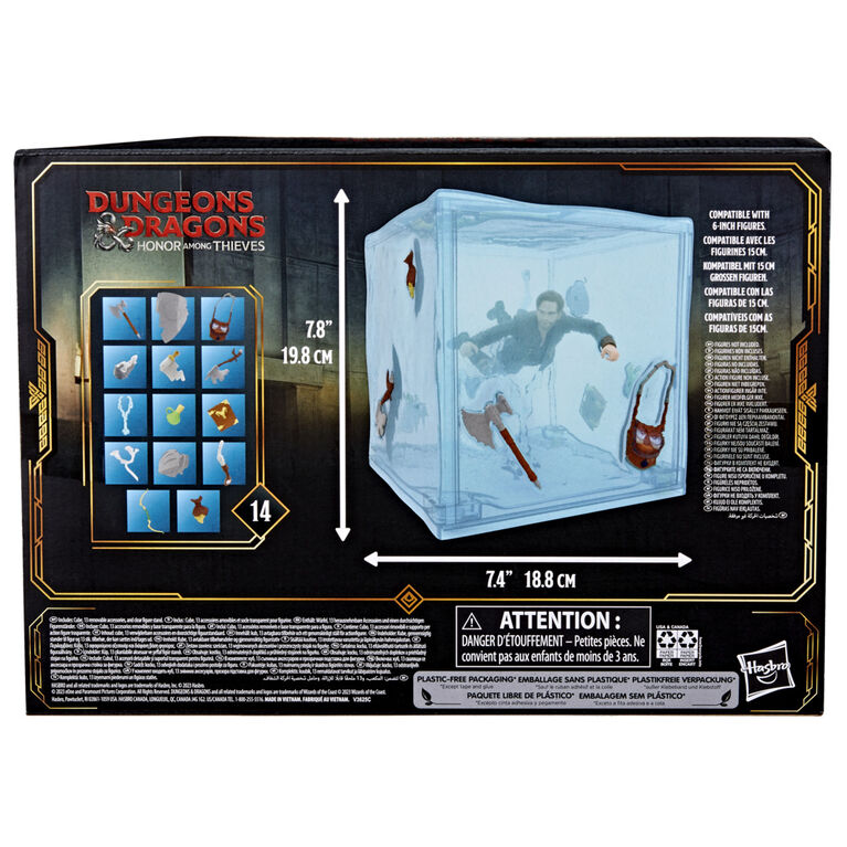 Dungeons & Dragons Honor Among Thieves Golden Archive Gelatinous Cube Collectible Figure Compatible with 6-Inch Scale DandD Action Figures