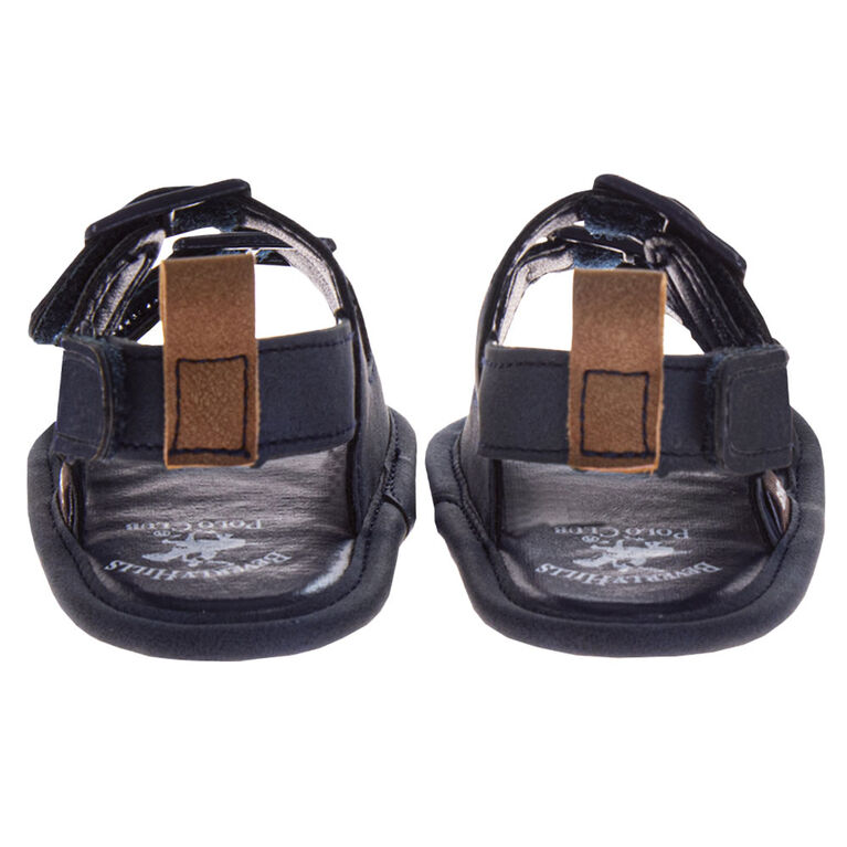 Beverly Hills Polo Club Open Toe Sandal Navy Size 4