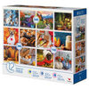 Coffret de 12 puzzles, Feuilles d'automne, Paysage extérieur, 500, 300, 150 pièces