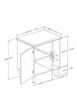 Cosmos Nightstand with Storage- Black Onyx and Charcoal