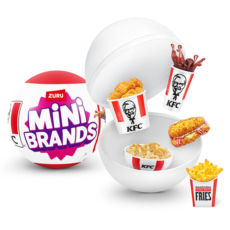 Mini Brands KFC Capsule by ZURU - 1 per order, colour may vary (Each sold separately, selected at Random)