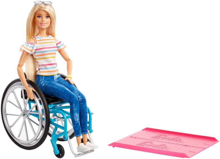 Barbie Fashionistas Doll #132 with Wheelchair and Ramp