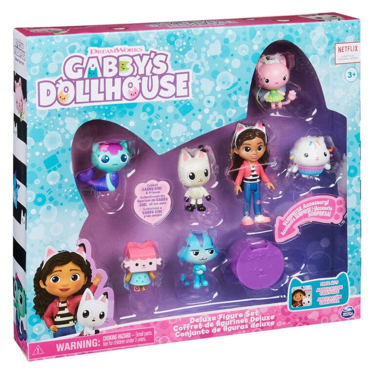 Gabby et la maison magique – Coffret de 7 figurines de luxe et accessoire surprise