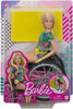 Barbie - Fashionistas - Poupée, fauteuil roulant, cheveux longs