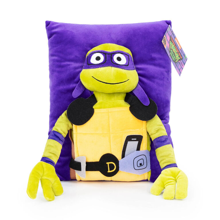 Les Tortues Ninja Donatello Oreiller Câlin en Peluche 3D, 28 x 38 cm