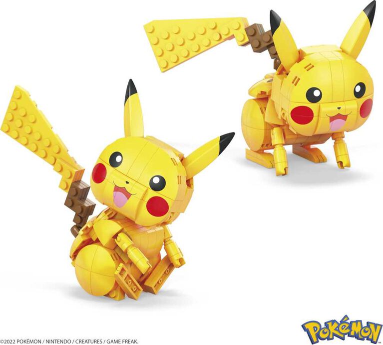 MEGA Pokémon Building Toy Kit Pikachu (211 Pieces) with 1 Action Figure for Kids
