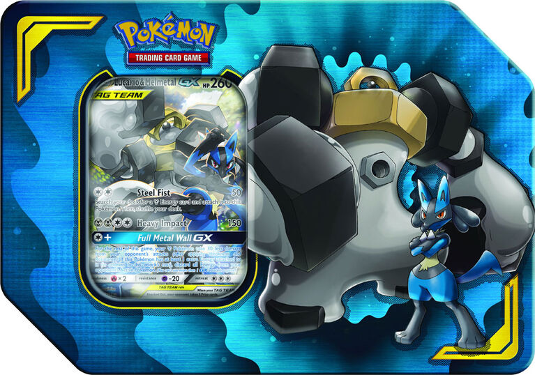 Pokemon TCG: Power Partnership Tin-Lucario & Melmetal-GX - English Edition