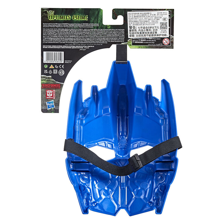 Transformers Toys Transformers: Rise of the Beasts Movie Optimus Prime Roleplay Costume Mask, 10-inch