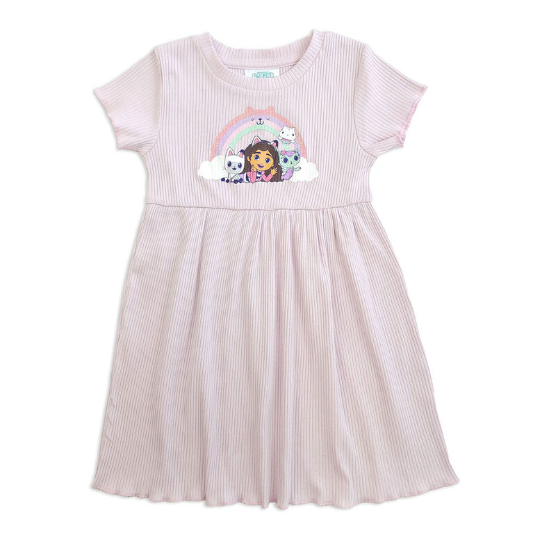 Robe &agrave; manches courtes Gabby - Lilas 3T