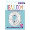 Ballons en forme de lettre en argent 14 " - Q