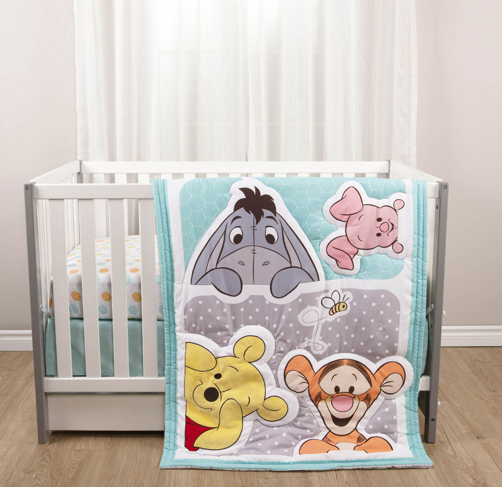 winnie the pooh fitted crib sheet