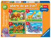 Ravensburger My First Puzzles, Where do we Live? (6, 8, 10 & 12 piece) Jigsaw Puzzles - English Edition