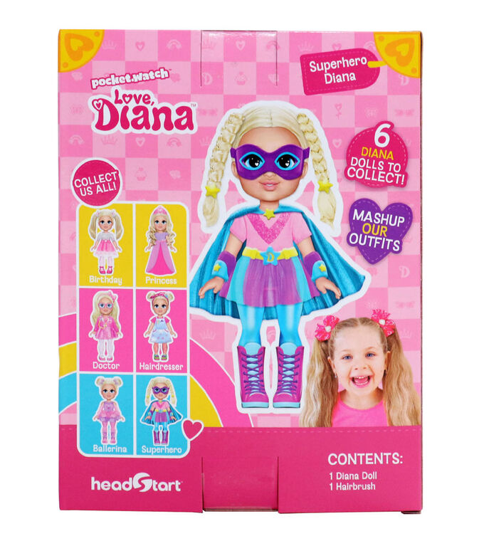 Love, Diana - 6" Poupée Diana la Super Heroine - Édition anglaise