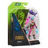 League of Legends, Official 4-Inch Jinx Collectible Figure with Premium Details and 2 Accessories, The Champion Collection, Collector Grade