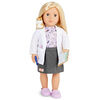 Our Generation Noemie 18-inch Vet Doll with Plush Hamster Assistant