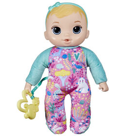 Baby Alive Soft 'n Cute Doll, Blonde Hair, 11-Inch First Baby Doll Toy, Washable Soft Doll, Teether Accessory