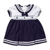 Rock a Bye Baby 2 Piece Dress Set:Navy Sailor 3-6M