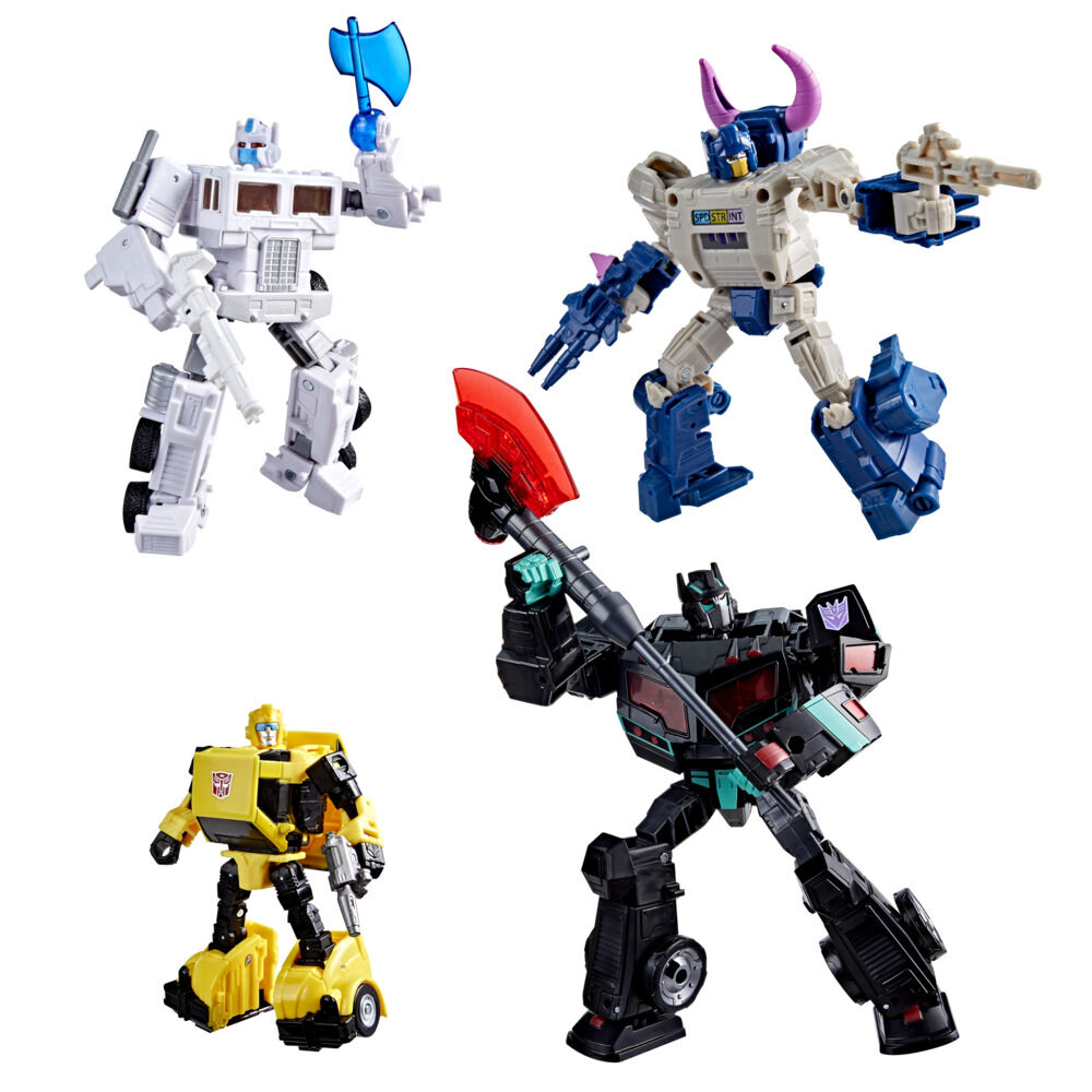 Transformers Age of the Primes Autobot vs Decepticon Action Figure 4-Pack