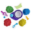 Kinetic Sand, Swirl N' Surprise Playset with 2lbs of Play Sand, Including Red, Blue, Green, Yellow and 4 Tools