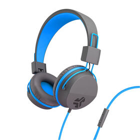 JLab Audio JBuddies Studio Over Ear Écouteurs Pliant Enfants Bleu/Gris