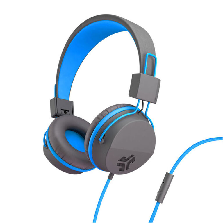 JLab Audio JBuddies Studio Over Ear Écouteurs Pliant Enfants Bleu/Gris