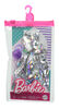 Barbie Fashion Pack with Iridescent Silvery Dress, Diamond-Shaped Purse and Silvery Bangle