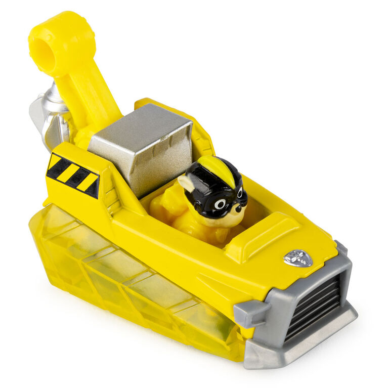 PAW Patrol, True Metal Rubble Collectible Die-Cast Vehicle, Charged Up Series 1:55 Scale 