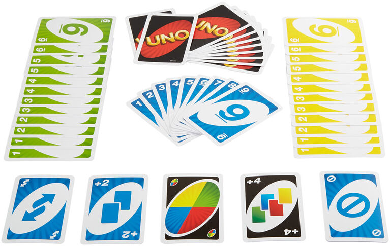 Jeu de cartes UNO - les motifs peuvent varier