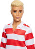 Barbie-Poup&eacute;e Ken Fashionistas-avec haut &agrave; rayures rouges et short