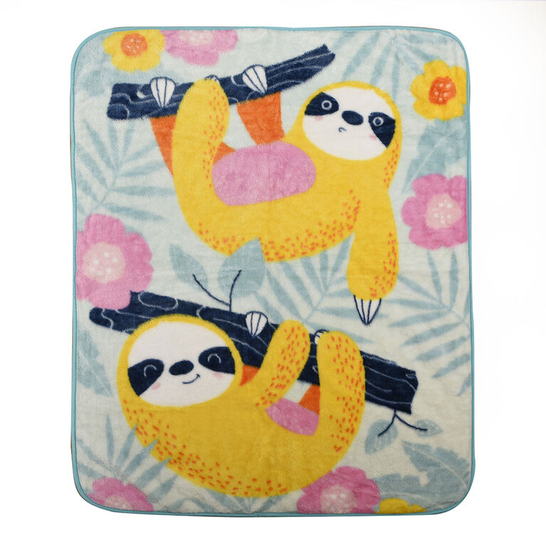 Sloth Plush Throw Blanket 40" x 50"