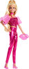 Barbie Deluxe Style Fashion Doll #5 in Metallic Pink Outfit with Corset Top and Accessories, Blonde